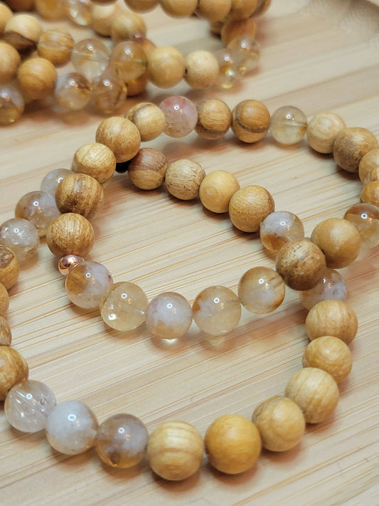 Palo Santo with Citrine Bracelets