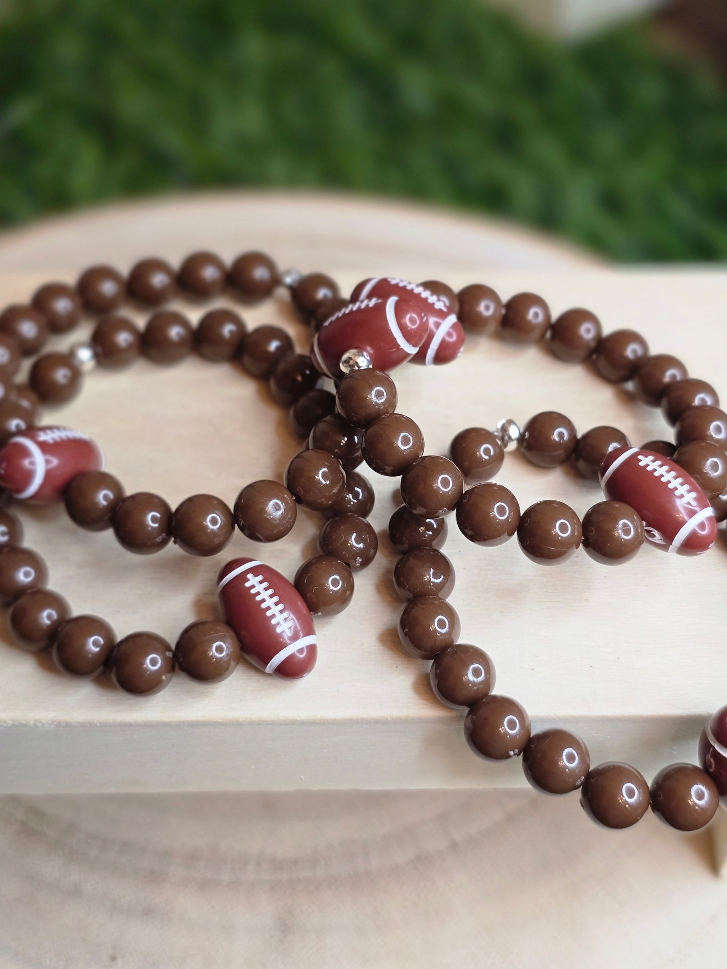 Boys football bracelets