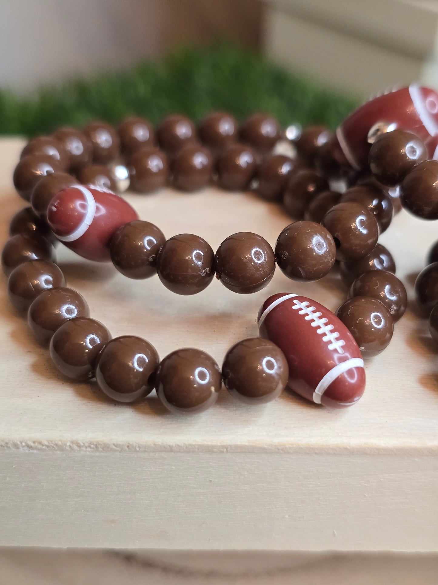 Boys football bracelets